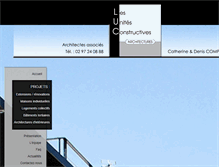 Tablet Screenshot of luc-architecte.com